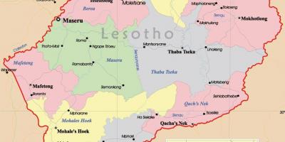 Карта На Лесото